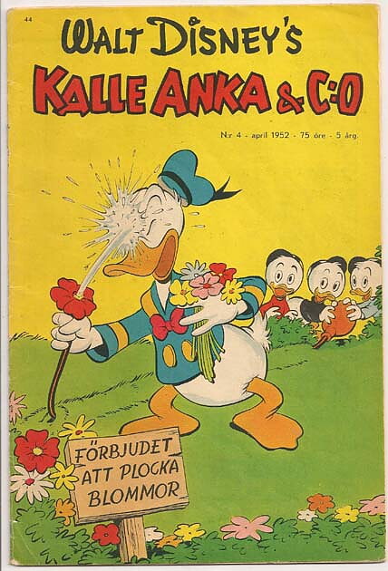 Kalle Anka & C:O 1952 Nr 4 VG Endast 1 Nit