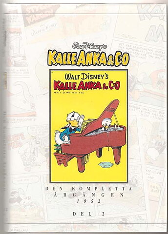 Kalle Anka & C:O Den Kompletta Årgången 1952 Del 2 VF-NM Ny Oläst/Inbunden/1:a Upplaga