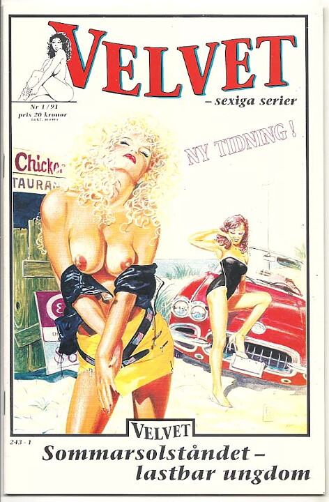 Velvet - Sexiga Serier 1991 Nr 1 NM Ny 1:a Nummer