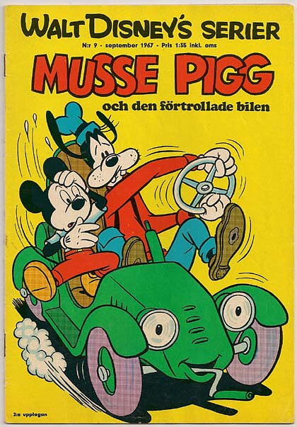 Walt Disney's Serier 1967 Nr 9 FN Rostiga Nitar