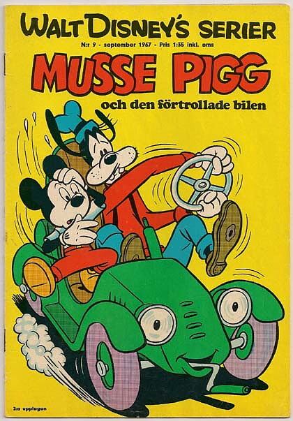 Walt Disney's Serier 1967 Nr 9 FN Rostiga Nitar
