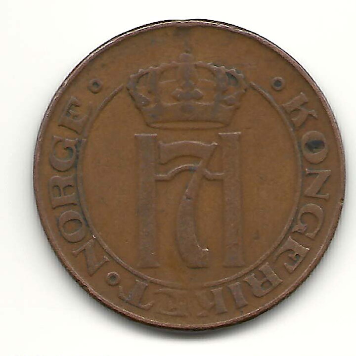 Norge 5 öre 1922 1?/1