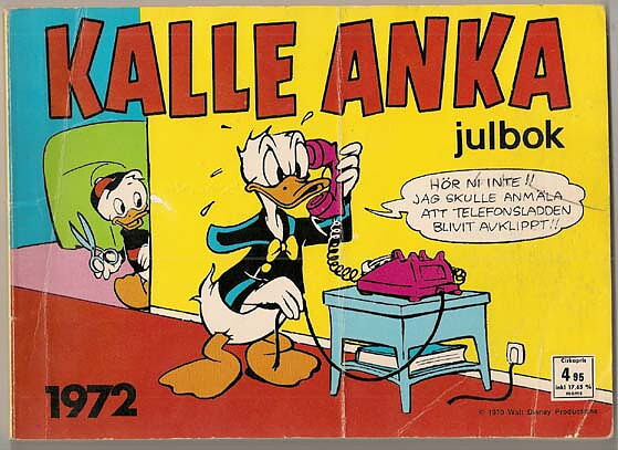 Kalle Ankas Julbok 1972 GD Klotter