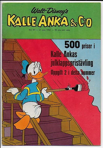 Kalle Anka & C:O 1961 Nr 47 GD/VG Rost
