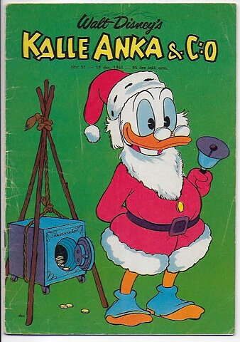 Kalle Anka & C:O 1961 Nr 51 VG Namnteckning