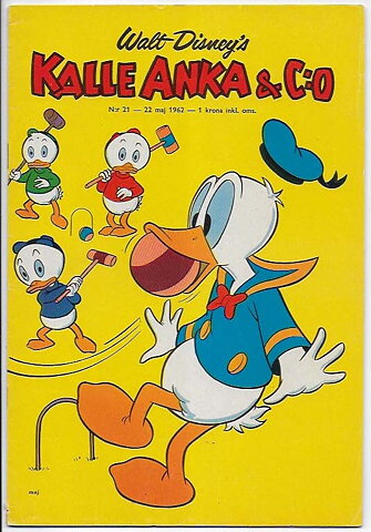 Kalle Anka & C:O 1962 Nr 21 VG