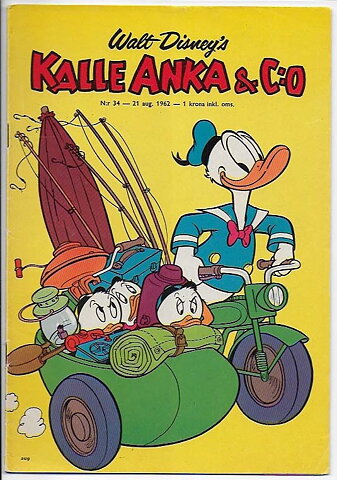 Kalle Anka & C:O 1962 Nr 34 VG+