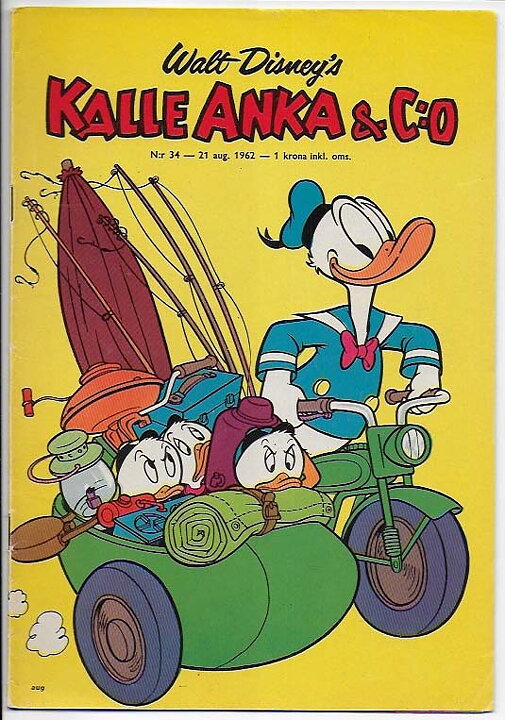 Kalle Anka & C:O 1962 Nr 34 VG+