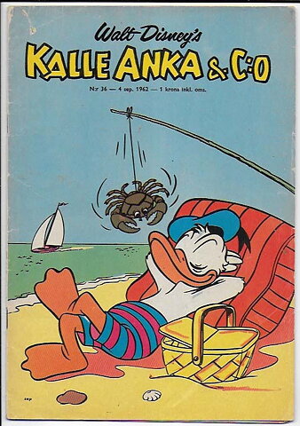 Kalle Anka & C:O 1962 Nr 36 GD/VG