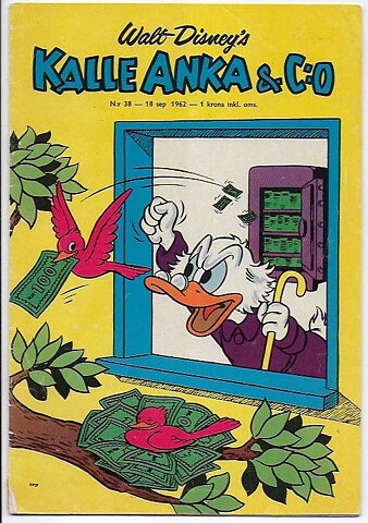 Kalle Anka & C:O 1962 Nr 38 GD/VG
