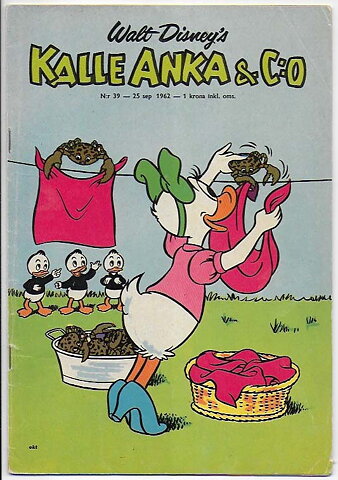 Kalle Anka & C:O 1962 Nr 39 VG
