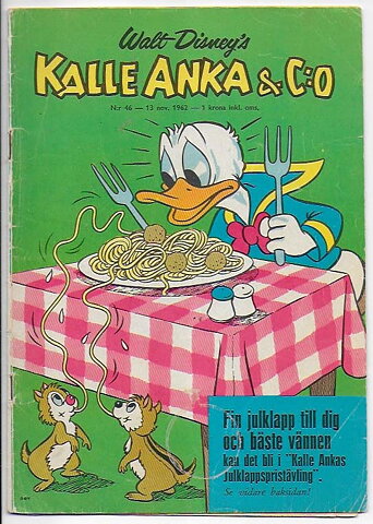 Kalle Anka & C:O 1962 Nr 46 GD