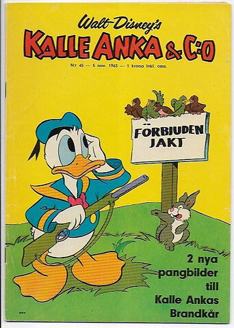 Kalle Anka & C:O 1963 Nr 45 VG+