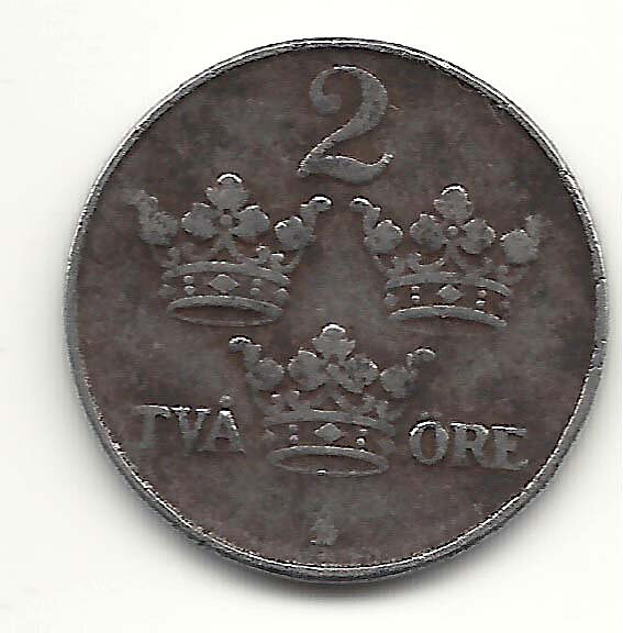 2 öre 1918 järn 1?/1