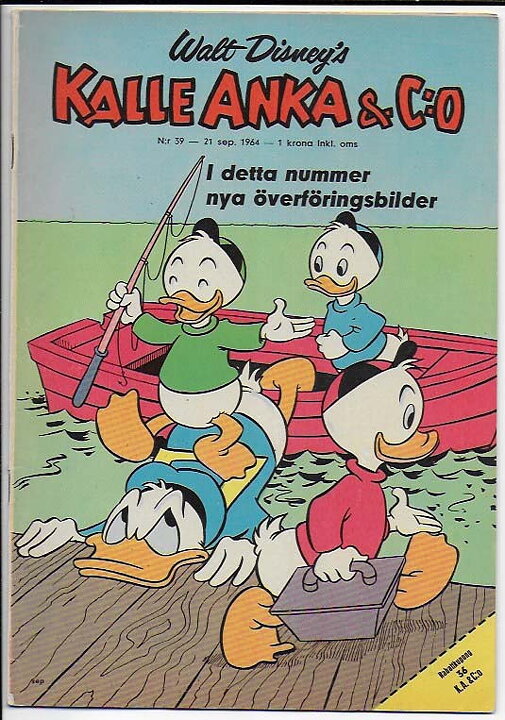 Kalle Anka & C:O 1964 Nr 39 VG/FN