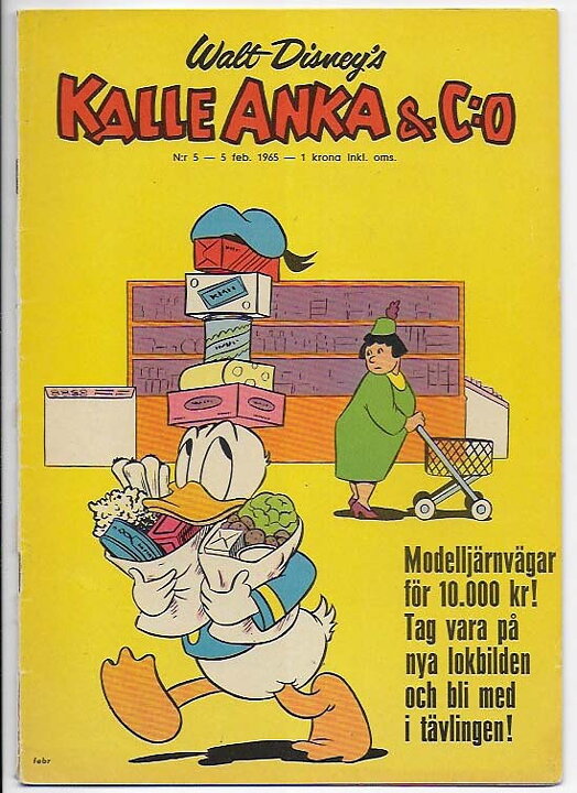 Kalle Anka & C:O 1965 Nr 5 VG-