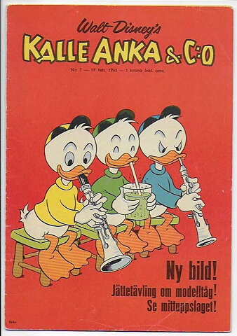 Kalle Anka & C:O 1965 Nr 7 VG