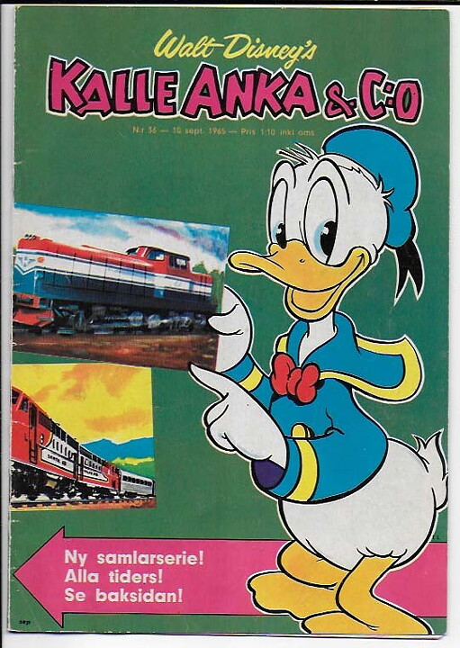 Kalle Anka & C:O 1965 Nr 36 VG/FN