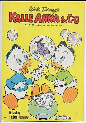 Kalle Anka & C:O 1965 Nr 43 VG/FN