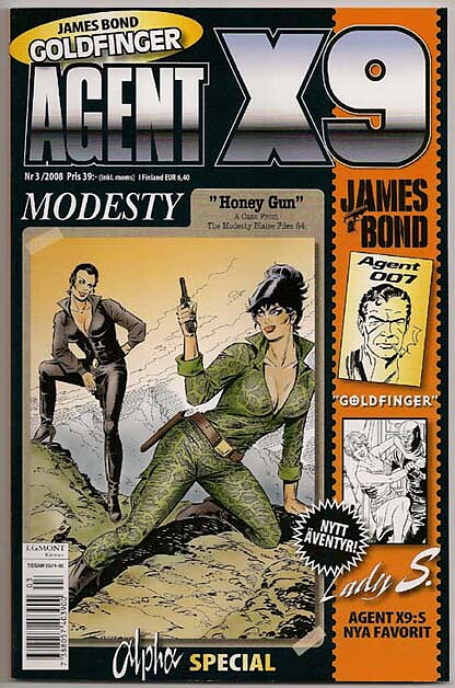 Agent X9 2008 Nr 3 NM Ny Oläst/Modesty Blaise