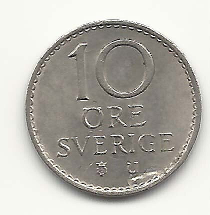 10 öre 1968 grop under U 1+/01