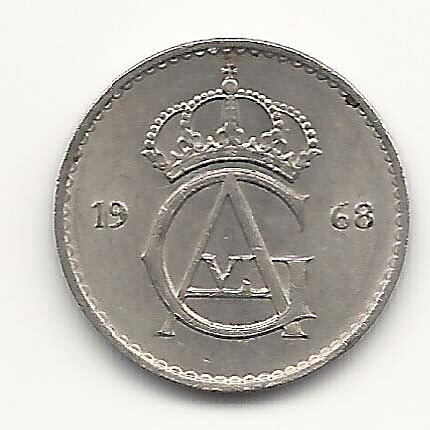 10 öre 1968 grop under U 1+/01