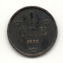 1 öre 1876 god 1?