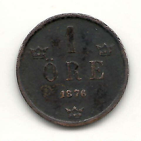 1 öre 1876 god 1?