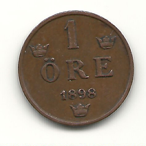 1 öre 1898 1/1+