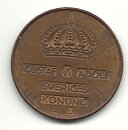 5 öre 1962 flagad stamp på båda sidorna 1+