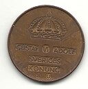 5 öre 1962 flagad stamp på båda sidorna 1+