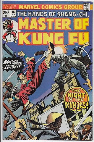 Master of Kung Fu # 36 VG