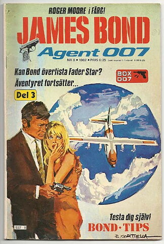 James Bond 1982 Nr 8 VG- Ifylld Uppgift