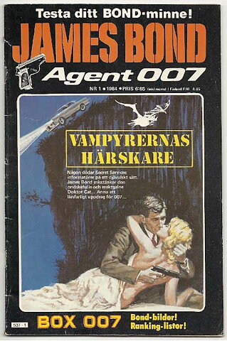 James Bond 1984 Nr 1 VG Ifylld Uppgift