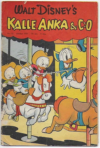 Kalle Anka & C:O 1951 Nr 10 GD