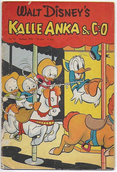 Kalle Anka & C:O 1951 Nr 10 GD