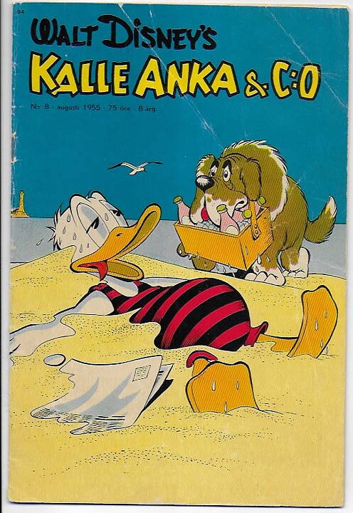 Kalle Anka & C:O 1955 Nr 8 VG