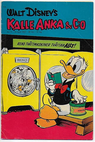 Kalle Anka & C:O 1957 Nr 9 GD/VG