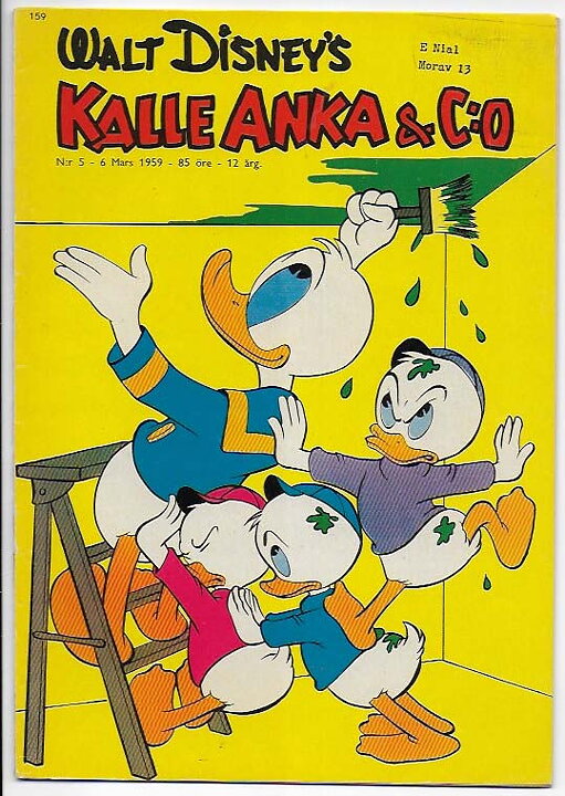 Kalle Anka & C:O 1959 Nr 5 VG Stämpel