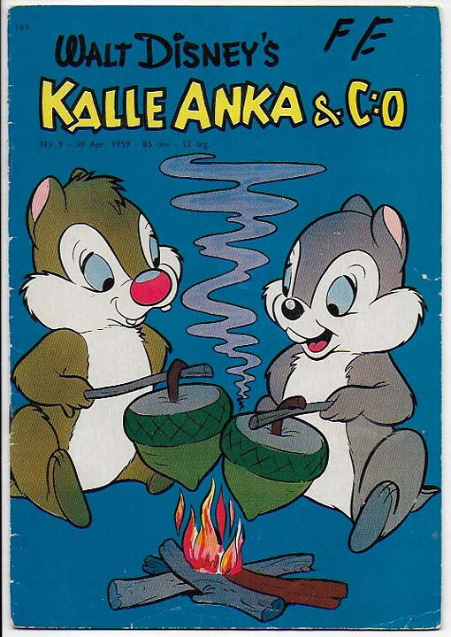 Kalle Anka & C:O 1959 Nr 9 VG Namnteckning