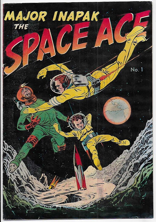 Major Inapak The Space Ace # 1 FN/VF Löst Omslag