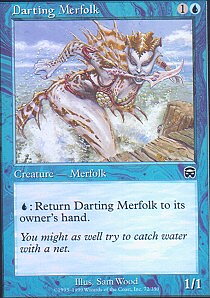 MTG Mercadian Masques - Darting Merfolk
