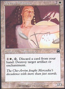 MTG Mercadian Masques - Devout Witness