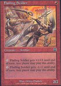MTG Mercadian Masques - Flailing Soldier