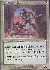 MTG Mercadian Masques - Ignoble Soldier