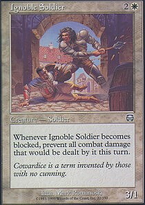 MTG Mercadian Masques - Ignoble Soldier