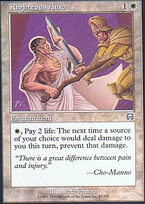 MTG Mercadian Masques - Righteous Aura