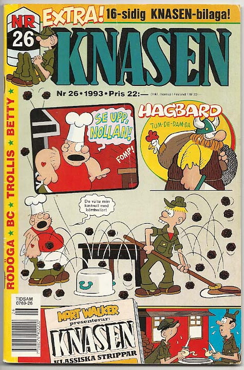 Knasen 1993 Nr 26 VG- med Bilaga