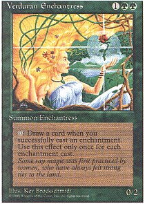 MTG 4th Edition - Verduran Enchantress
