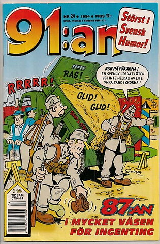 91:an 1994 Nr 24 VG+ Ifyllt Korsord